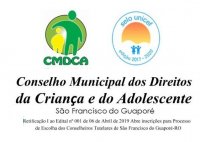 RESULTADO FINAL DOS CANDIDATOS APTOS A PARTICIPAR DO PROCESSO DE ESCOLHA UNIFICADO DOS CONSELHEIROS TUTELARES DE SÃO FRANCISCO DO GUAPORÉ/RO