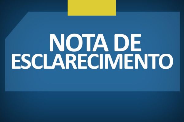 NOTA DE ESCLARECIMENTO