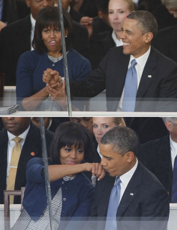 Fotógrafos registram bastidores e cenas curiosas na posse de Obama