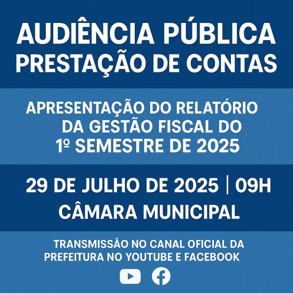 Edital de Chamamento Público 002/CG/2025 - Audiência pública Prestação de Contas