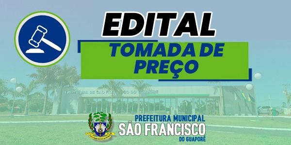 AVISO DE EDITAL - TOMADA DE PREÇO Nº 13/2022 - AMPLIAÇÃO DA FEIRA DO PRODUTOR.